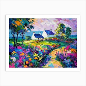 Scottish Cottages Art Print