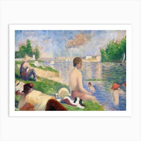 Final Study For “Bathers At Asnières” (1883), Georges Seurat Art Print