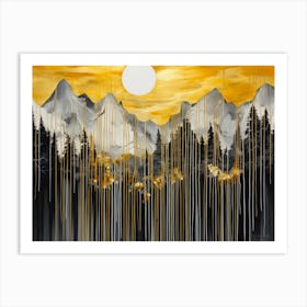 Mountains In The Sky Art Print