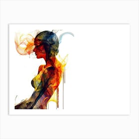 Abstract Of A Woman 6 Art Print