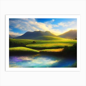 Landscape Painting 13 Art Print