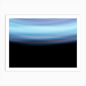 Glowing Abstract Curved Lines 3 Art Print