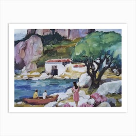 House By The Sea. Life in Mallorca Art Print