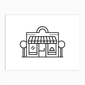 Shop Icon Vector Illustration 4 Art Print