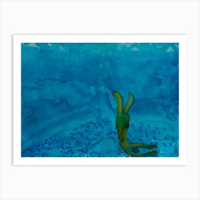 'Swimming' Art Print