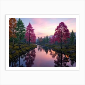 Autumn Trees Art Print