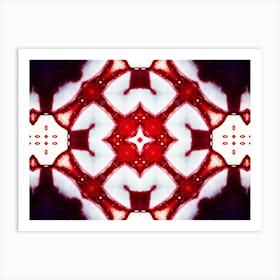 Modern Art Red And White Art Print