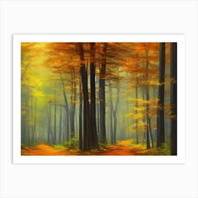 Autumn Forest 26 Art Print