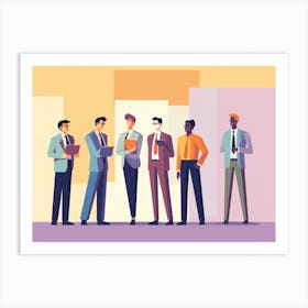 Group Of Business People 1 Art Print