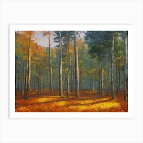 Autumn Forest 33 Art Print