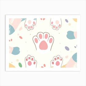 Cat Paw (2) Art Print