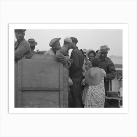 Untitled Photo, Possibly Related To Helping Women Cotton Pickers Board Truck, Pine Bluff, Arkansas By Russell Art Print