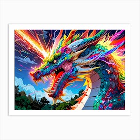 Rainbow Dragon 2 Art Print