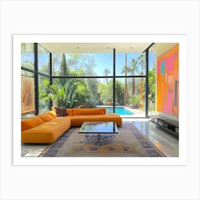 At Home In The Hollywood Hills 2 Art Print