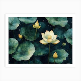 Lotus Flower 4 Art Print