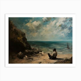 Contemporary Artwork Inspired By Gustave Courbet 2 Art Print