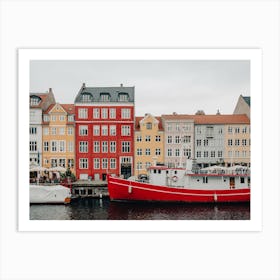 Colorful Houses Of Nyhavn Copenhagen 2 Art Print