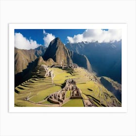 Machu Picchu landscape Art Print