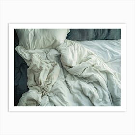 Untidy Bed Art Print