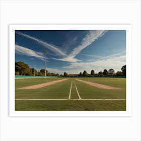 Cricket Field Art Print