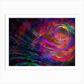 Abstract Painting Light in the night Art Print