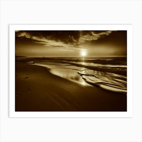 Sunset On The Beach 962 Art Print