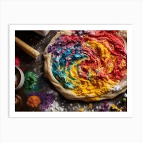 Rainbow Pizza Art Print