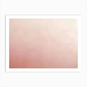 Soft Pink And White Gradient Background Art Print