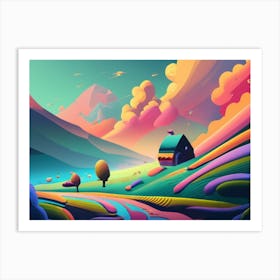 Landscape Painting 1 Art Print