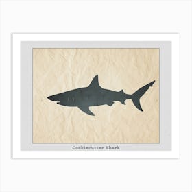 Cookiecutter Shark Silhouette 2 Poster Art Print