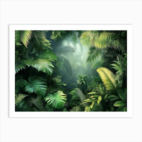 Tropical Jungle 3 Art Print