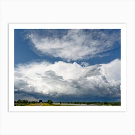A thunderstorm is brewing on the Oder river Art Print