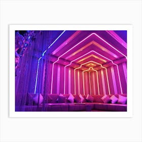 Neon Lounge Art Print