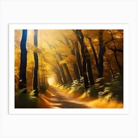 Path Through The Forest 7 Art Print