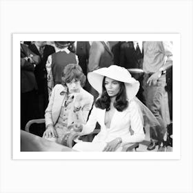 Wedding Of Mick And Bianca Jagger And In Saint Tropez, 1971 Art Print