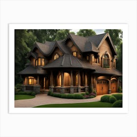 Bulging Cottage 1 Art Print