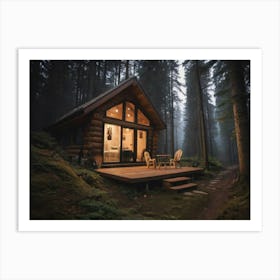 Cabin In The Woods Art Print