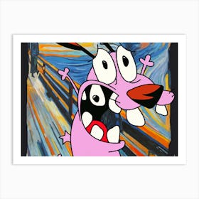 Courage the Cowardly Dog Art Print