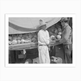 Untitled Photo, Possibly Related To Vegetable Peddlers In Open Air Market, San Antonio, Texas By Russell Lee Art Print