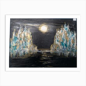 Moonlight Waters Art Print