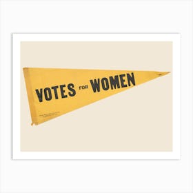 vote for woman flag Art Print