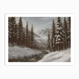 Winter Scene 9 Art Print