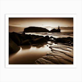 Lighthouse At Dusk 13 Art Print