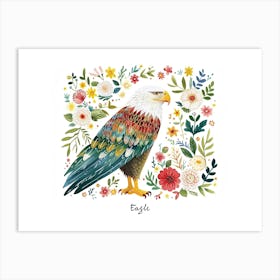 Little Floral Eagle 1 Poster Art Print