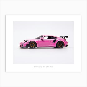 Toy Car Porsche 911 Gt3 Rs Pink Poster Art Print