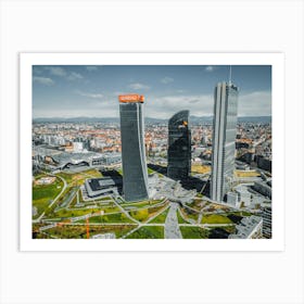 Photo Cityscape of Milan city 1 Art Print