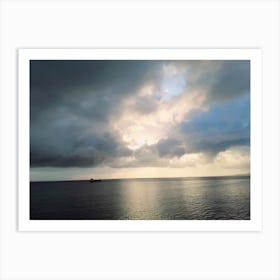 Stormy Sky Over The Ocean Art Print