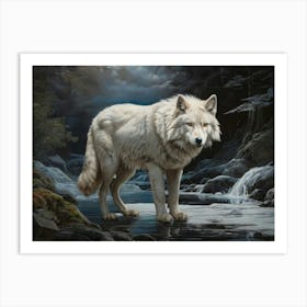 Arctic Wolf Art Print