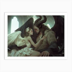 Demon And Angel 4 Art Print