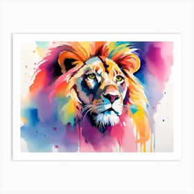 Lion Painting 46 Art Print